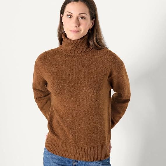 Brown Turtleneck Sweater image 1